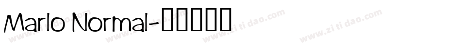 Marlo Normal字体转换